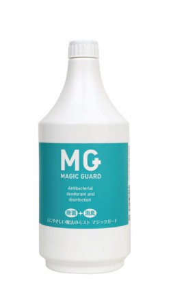 ウイルスや菌、嫌な臭いを除去する 安定型次亜塩素酸ナトリウム＋純水の魔法のミスト MAGIC GUARD（マジックガード）
1L詰め替え用